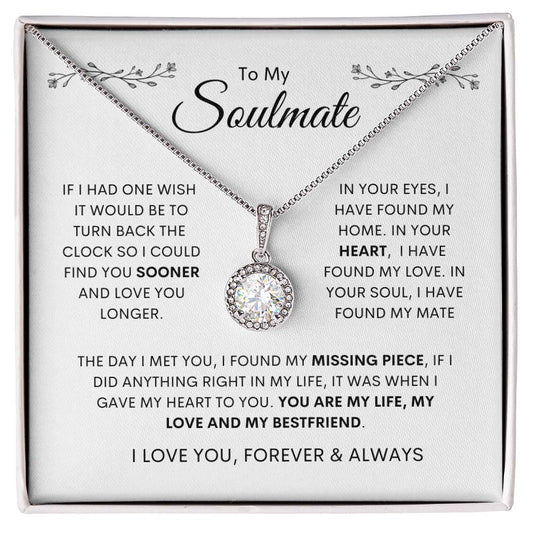 To My Soulmate - Eternal Hope Necklace - Gift idea for Birthday, Valentine's Day, Christmas, Anniversary