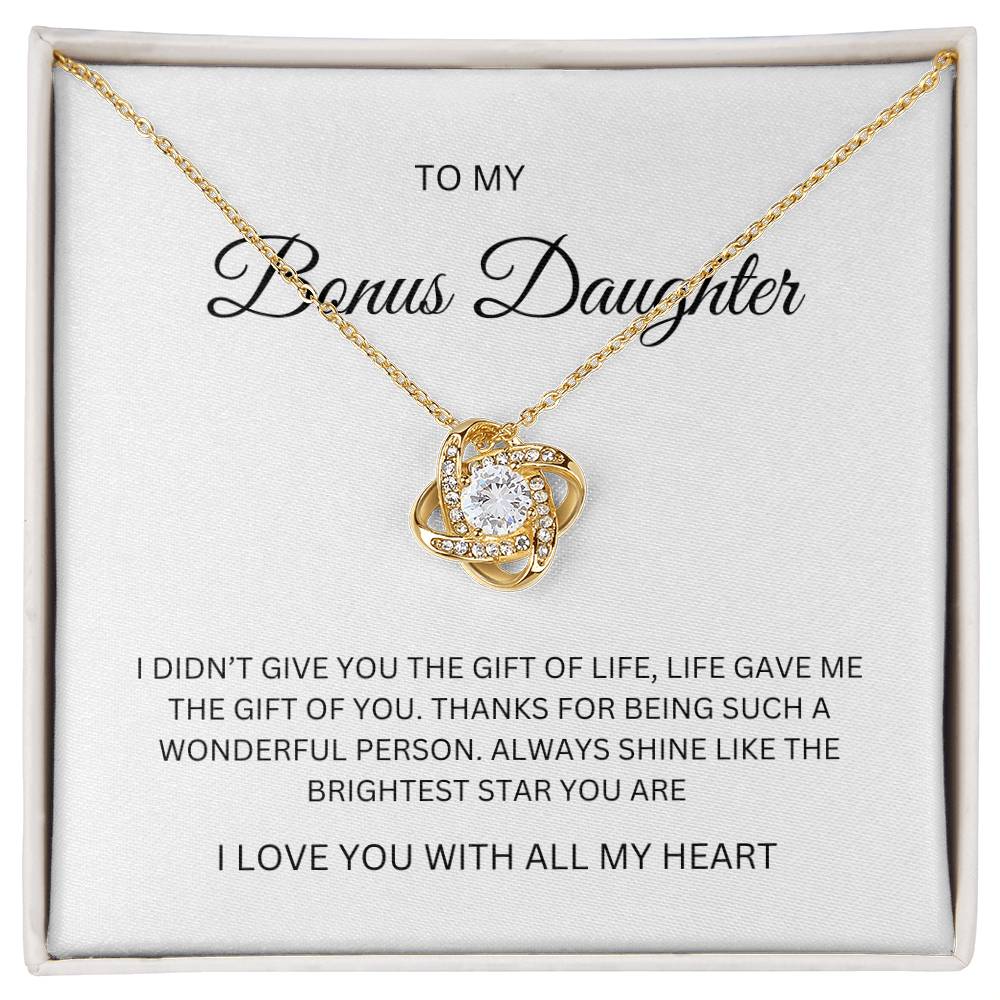 Bonus Daughter| Love Knot Necklacre