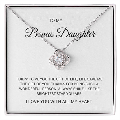 Bonus Daughter| Love Knot Necklacre