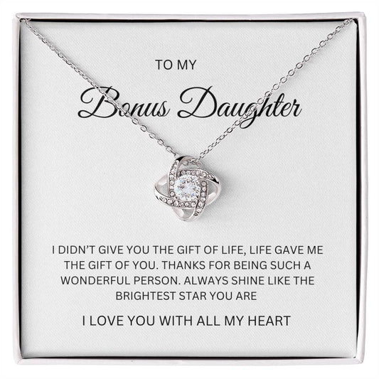 Bonus Daughter| Love Knot Necklacre