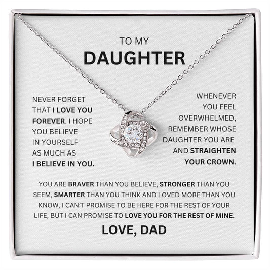 To My Daughter | Love Knot Necklace