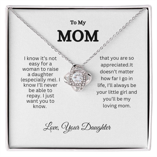 To My Mom | Love Knot Necklace