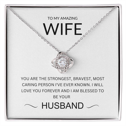 To My Wife | Love Knot Necklace