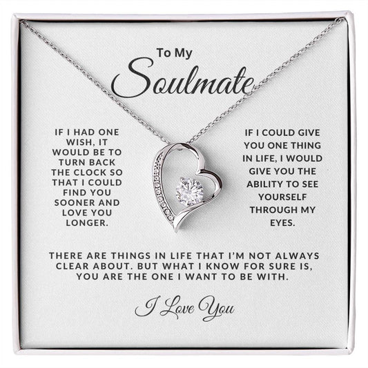 To My Soulmate - Forever Love Necklace - Gift idea for Birthday, Valentine's Day, Christmas, Anniversary