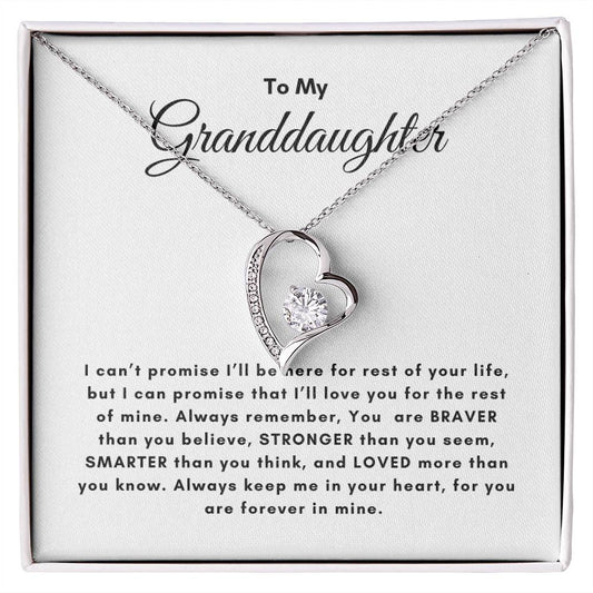 To My Granddaughter | Forever Love Necklace